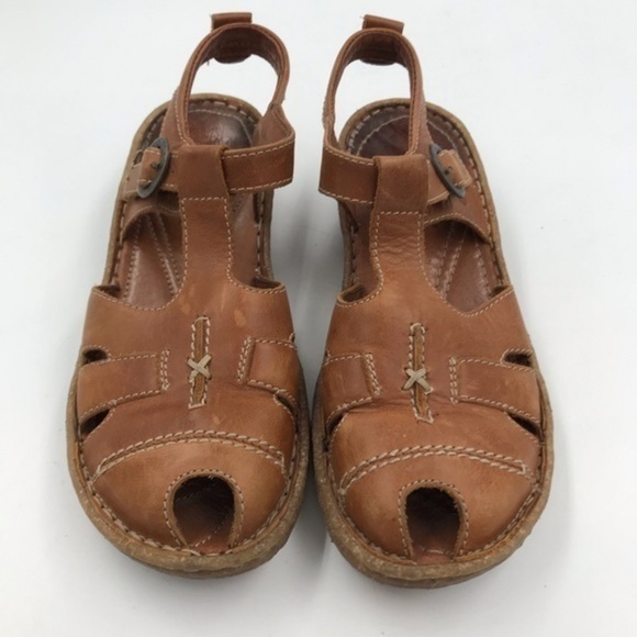 Josef Seibel Tan Mary Jane Leather Sandals size 37 - Picture 7 of 10